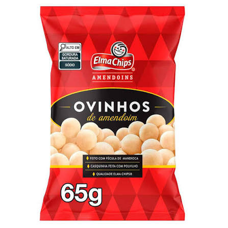 ELMA CHIPS OVINHOS DE AMENDOIM 65G